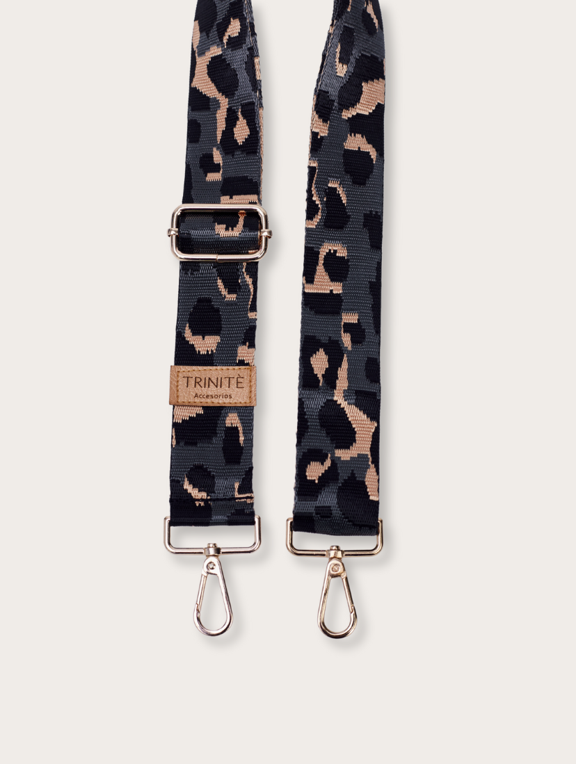 Strap - Leopard Print Gris