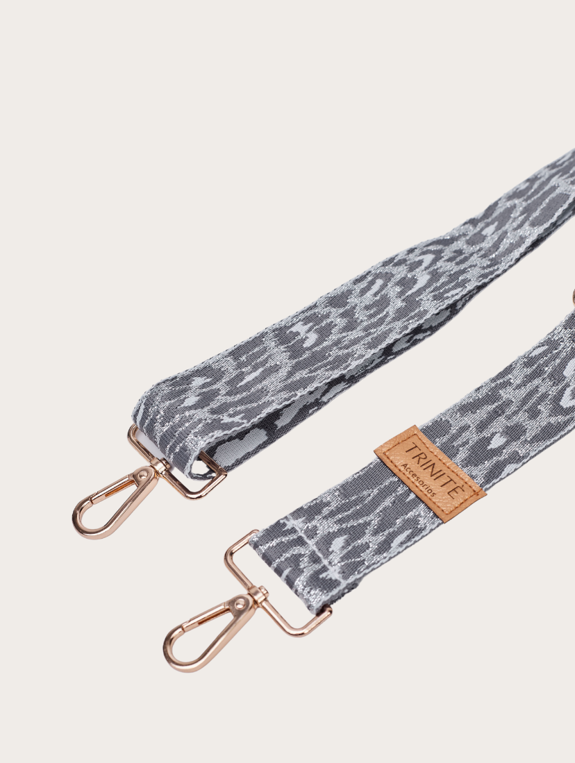 Strap - Shiny Silver Leopard