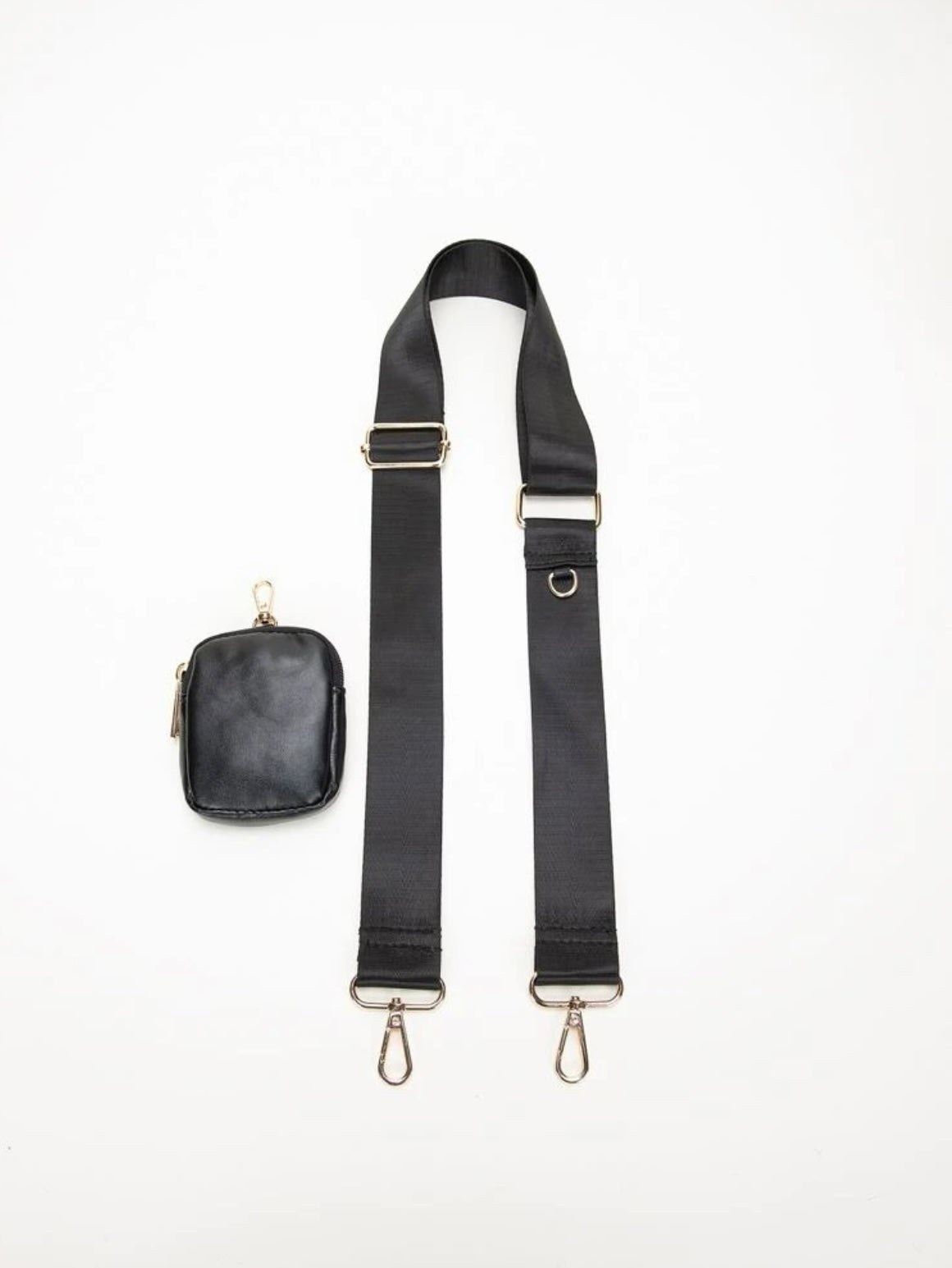 Monedero Strap - Negro