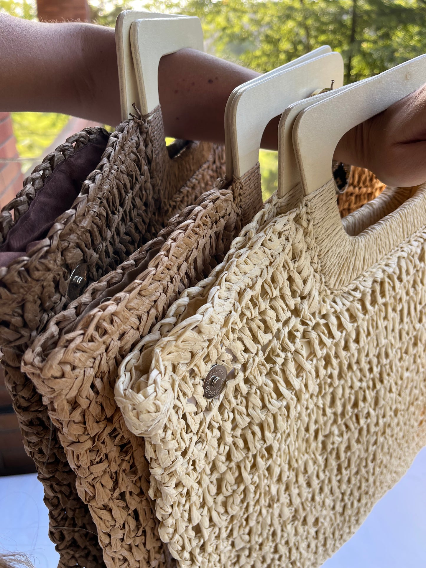 Rafia Beach Bag - Beige